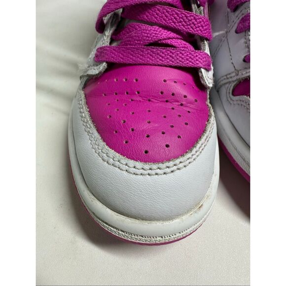 Air Jordan 1 Mid Shoes Size 12 GS Girls Nike FD8781-500 Basketball - Picture 3 of 14